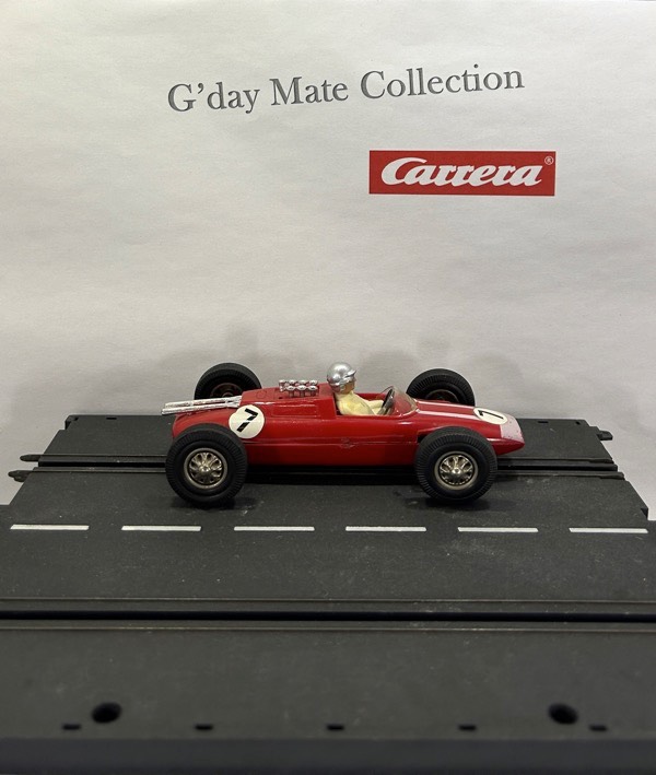40402 Lotus Climax - rot - weisse Streifen - Nr7 - F1 chrom