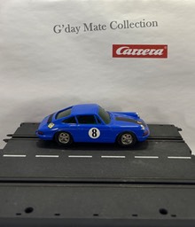 40412 Porsche 911 - blau - Rauchglas - Haube schwarzer Streifen - Nr8 - F16