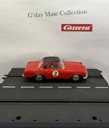 40420 Mercedes 230 SL - rot - Dach schwarz - Beleuchtung - F18 chrom