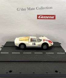 40426 Porsche Carrera 6 - weiss - neues Chassis - Beleuchtung - Nr16 - F15 grau