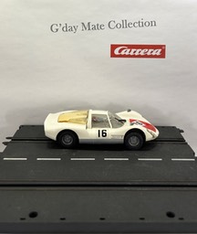 40426 Porsche Carrera 6 - weiss - altes Chassis - Beleuchtung - Nr16 - F15 grau