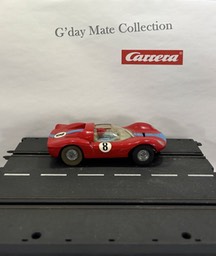 40427 Ferrari Dino - rot - blauer Streifen - Beluchtung - Nr8 - F12 grau