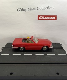 40428 Mercedes 350 SL - rot - Beleuchtung - F18 chrom