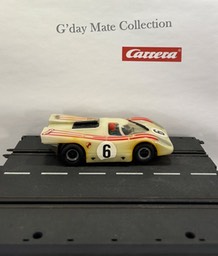 40463 Porsche 917 - weiss - rote Streifen - Motorimitation - Nr6 - F21 grau-schwarz
