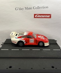 40468 Porsche 935 Langnese - weiss-rot - blauer Streifen - F21 grau