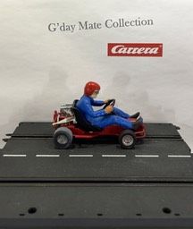 40485-2 Go-Cart - Fahrer blau - breites Chassis - Kanister chrom - Nr - F4 grau