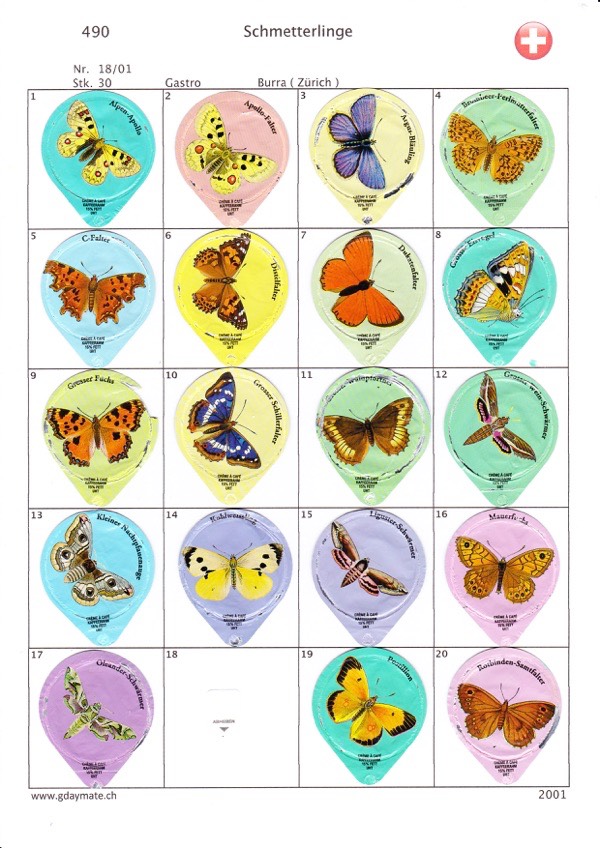 SUI_01-18 490-A Schmetterlinge 1-20