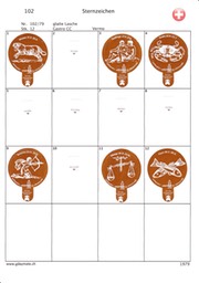 SUI_79-102 102-CC Sternzeichen  hellbraun 1-12 glL