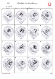SUI_91-109 109-A Alphabeth mit Gartenblumen 1-16-R