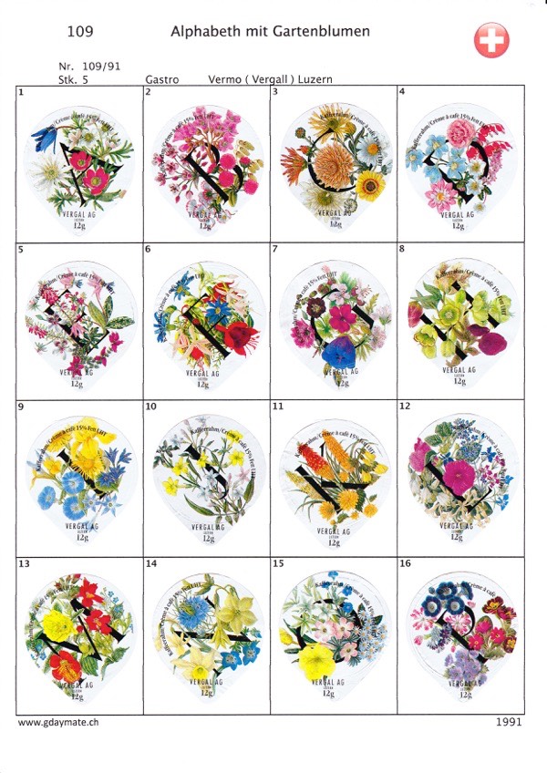 SUI_91-109 109-A Alphabeth mit Gartenblumen 1-16-V