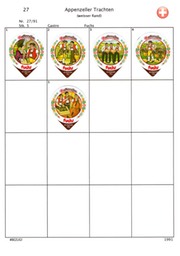 SUI_91-27 27-A Appenzeller Trachten weisser Rand 1-5