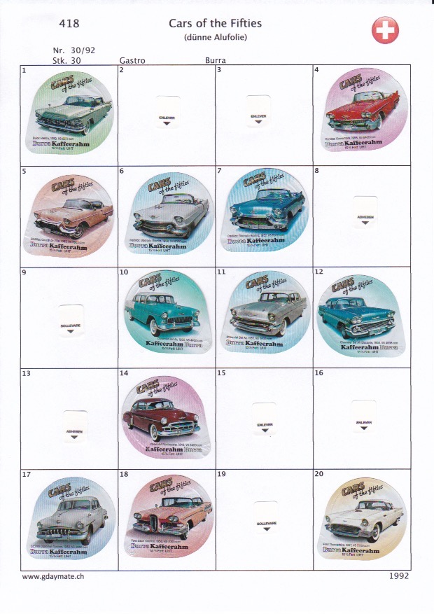 SUI_92-30 418-E Cars of the Fifties 1-20 KLF-AL