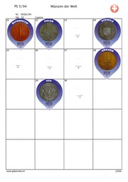 SUI_94-05 PS-A Münzen der Welt 21-30